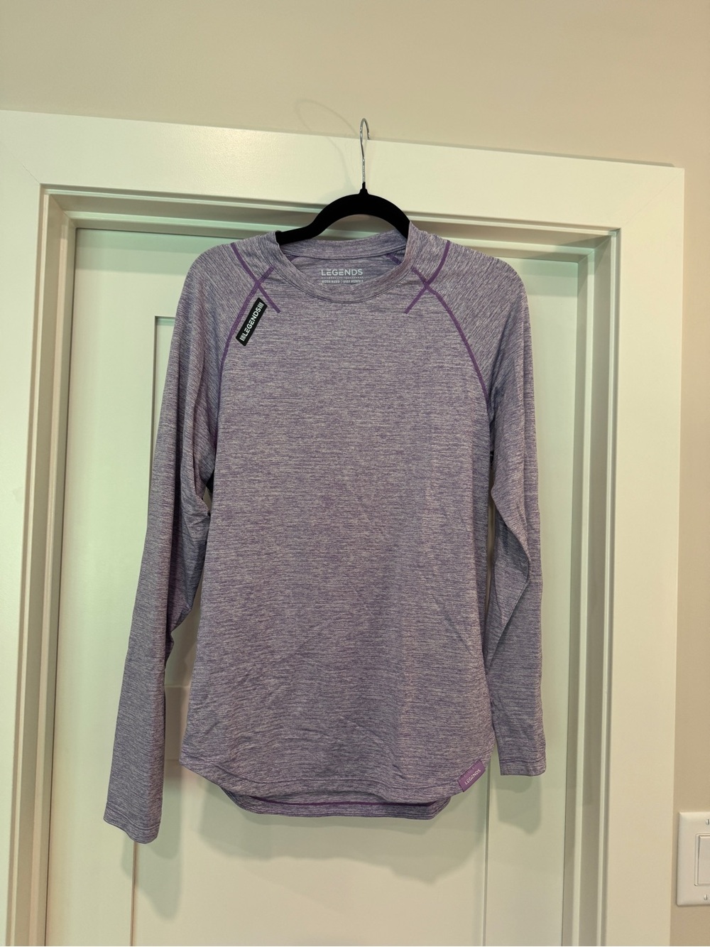 Legends Heather Purple Long Sleeve Performance Tee